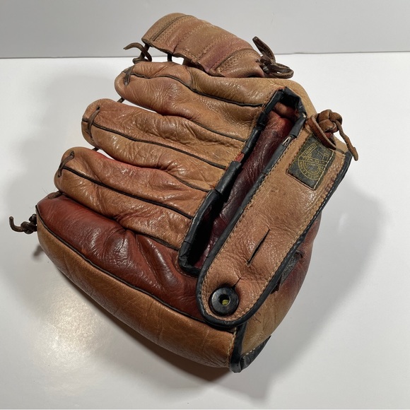 Vintage Toys Vintage Wellinger Dunn Win Well Leather Baseball Mitt